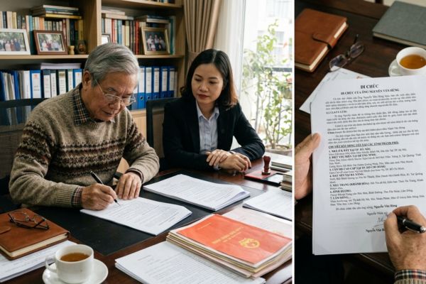 Di chúc của người có nhiều bất động sản ở nhiều tỉnh