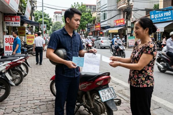 Mua xe không sang tên có được không?