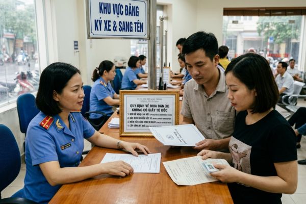 Quy định về mua bán xe không có giấy tờ gốc