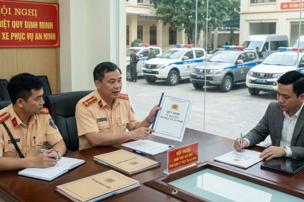 Quy định về mua bán xe phục vụ an ninh